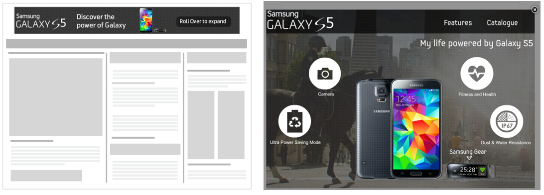 an example of a rich text media ad