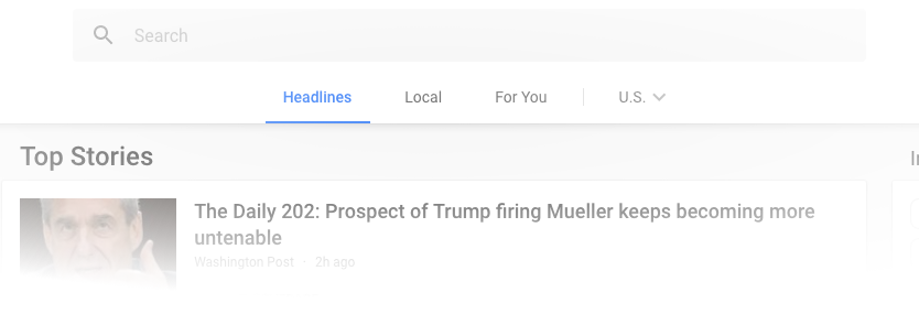 google mini newsfeed