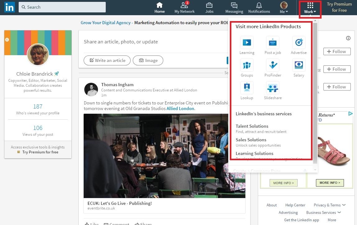 Other Linkedin products