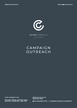 Campaign Outreach Process Click Consult