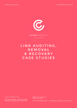 Link Auditing Removal Case Studies