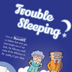 Trouble Sleeping infographic for Adjustamatic Beds