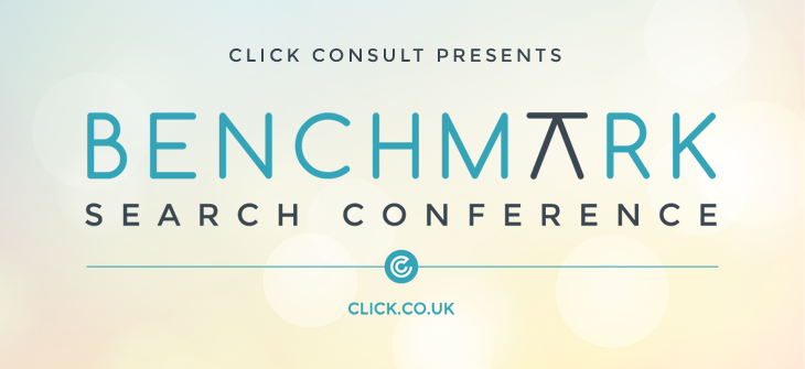 Click Consults benchmark Search Conference header image