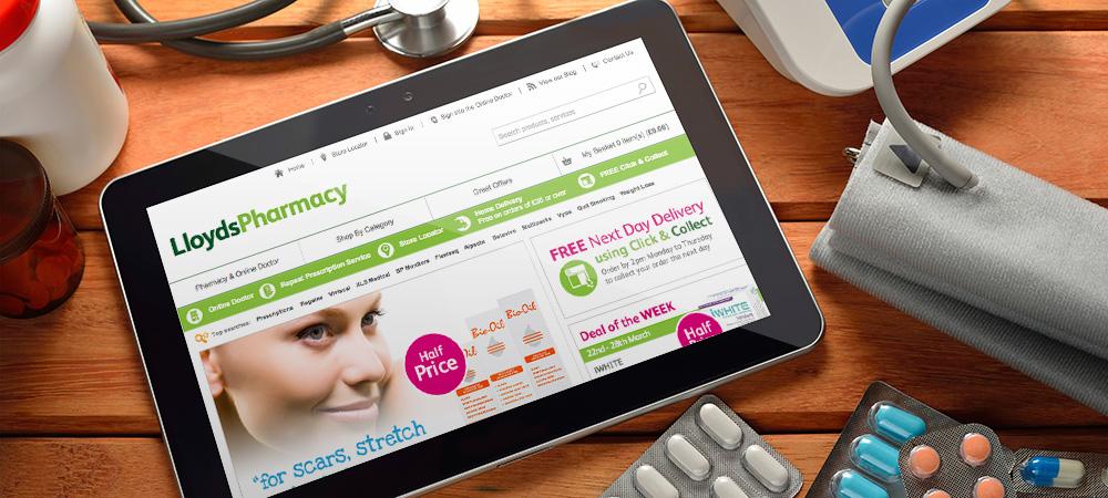 Lloyds Pharmacy Online campaign image