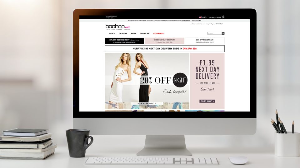 boohoo Website Image