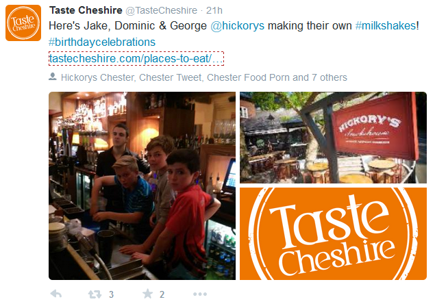 taste cheshire twitter collage