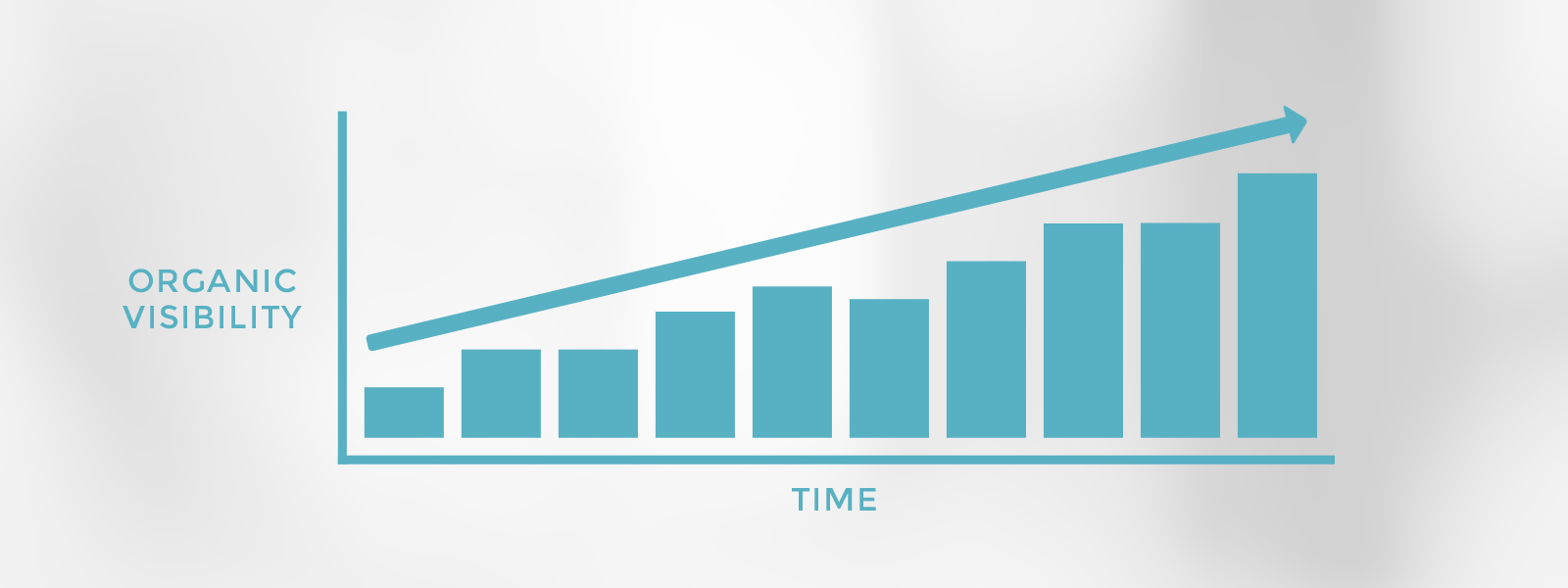 Organic search visibility chart