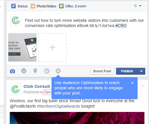 Click FB message screenshot