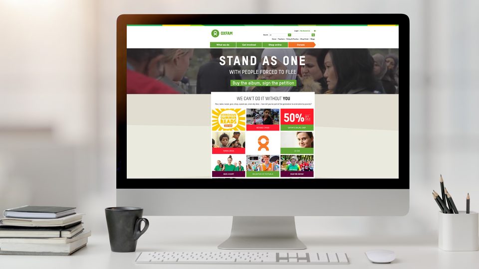 Oxfam Website Mock Up