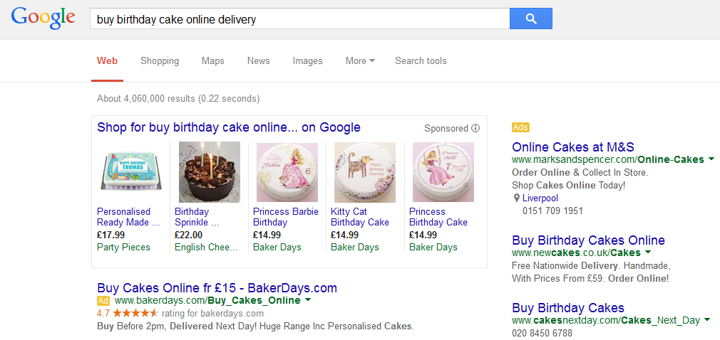 buy birthday cake search