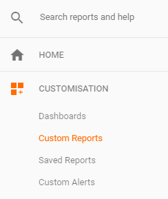 custom reports location