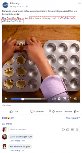 pillsbury facebook screenshot