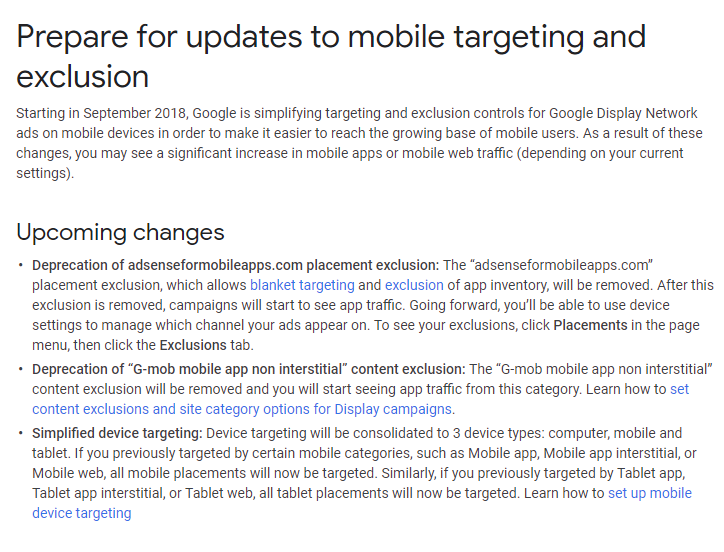 google adsenseformobileapps.com announcmenet