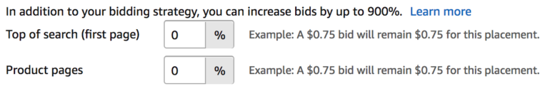 amazon bid modifiers