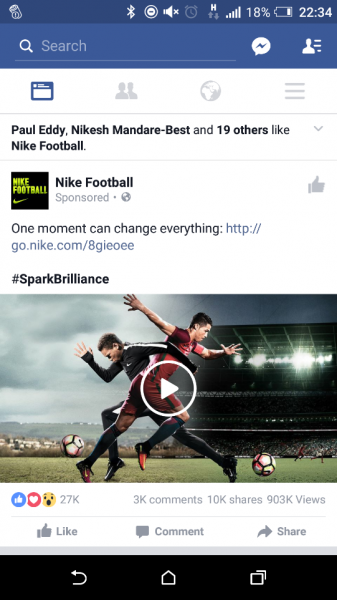 Nike social ad
