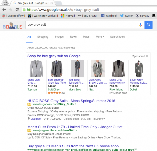 buy grey suit no ad blocker