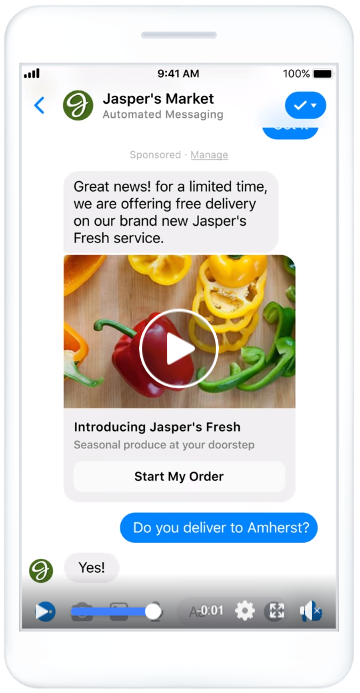 facebook messenger ad