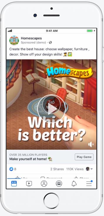 facebook playable ad