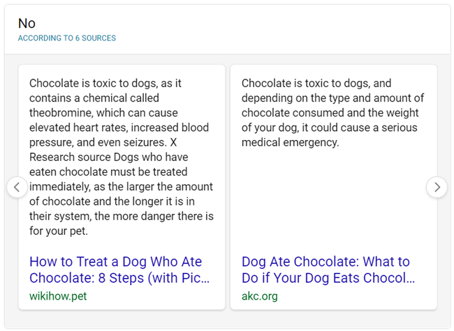 bing search for can dogs eat chocolate - new style