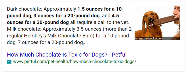 bing search for can dogs eat chocolate - old tyle
