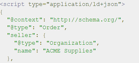 org schema example