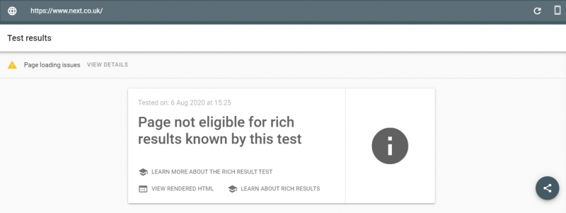 rich results test