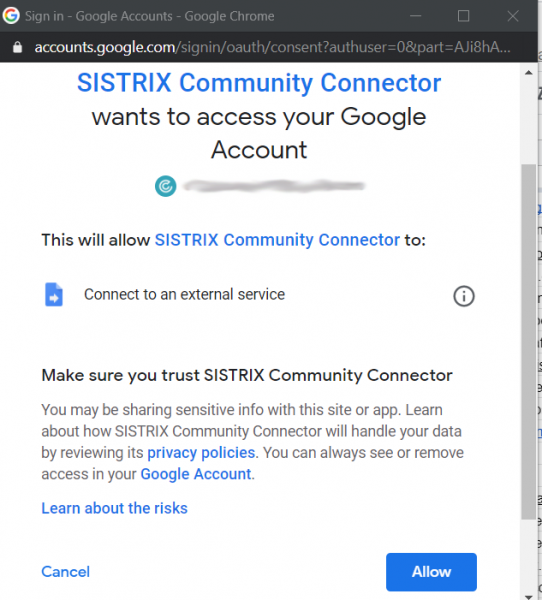 sistrix connector add