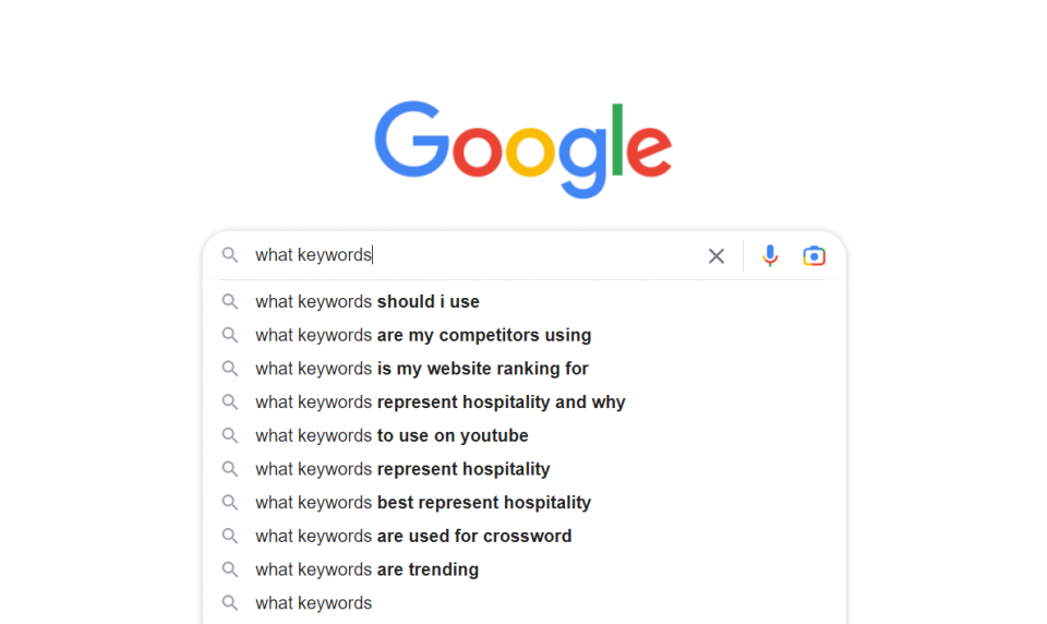 google keywords search intent