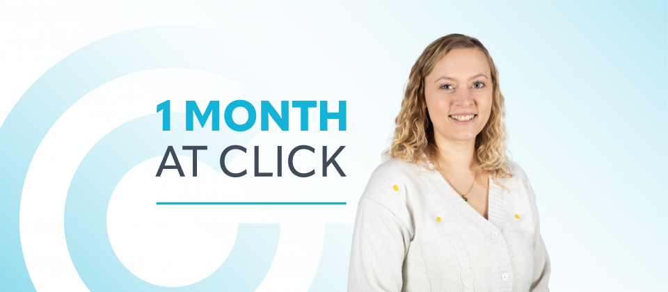 one month at click header with sian badich