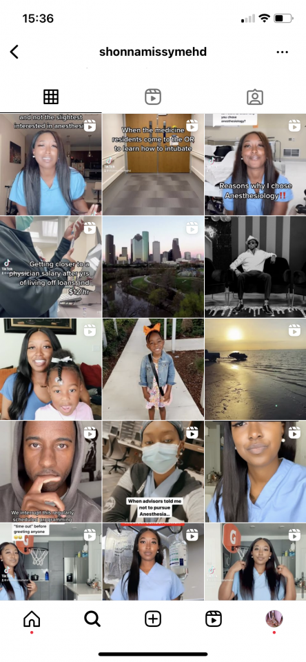 Screenshot showcasing @shonnamissymehd Instagram, as an example of influencer marketing in the health and wellness industry