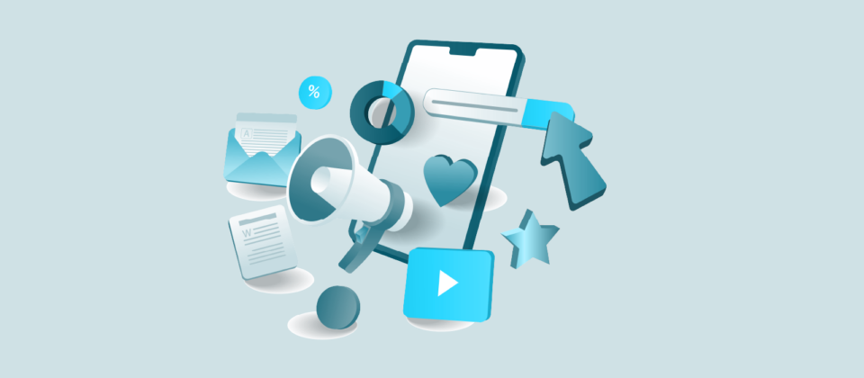 AI content strategy blog header